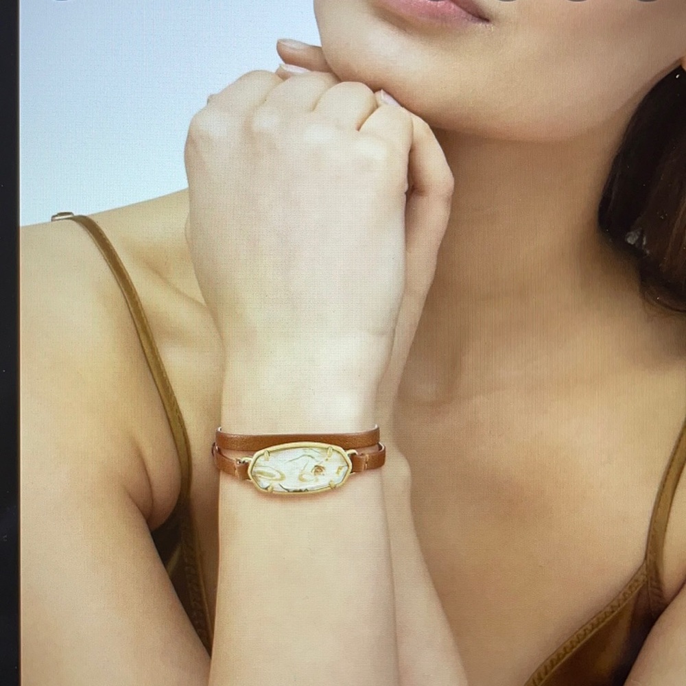 Kendra Scott Elle Leather Wrap Bracelet